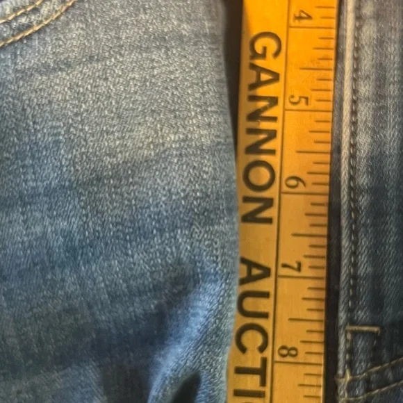 Tommy Hilfiger Blue Denim Jeans ankle raw hem straight - Picture 8 of 8